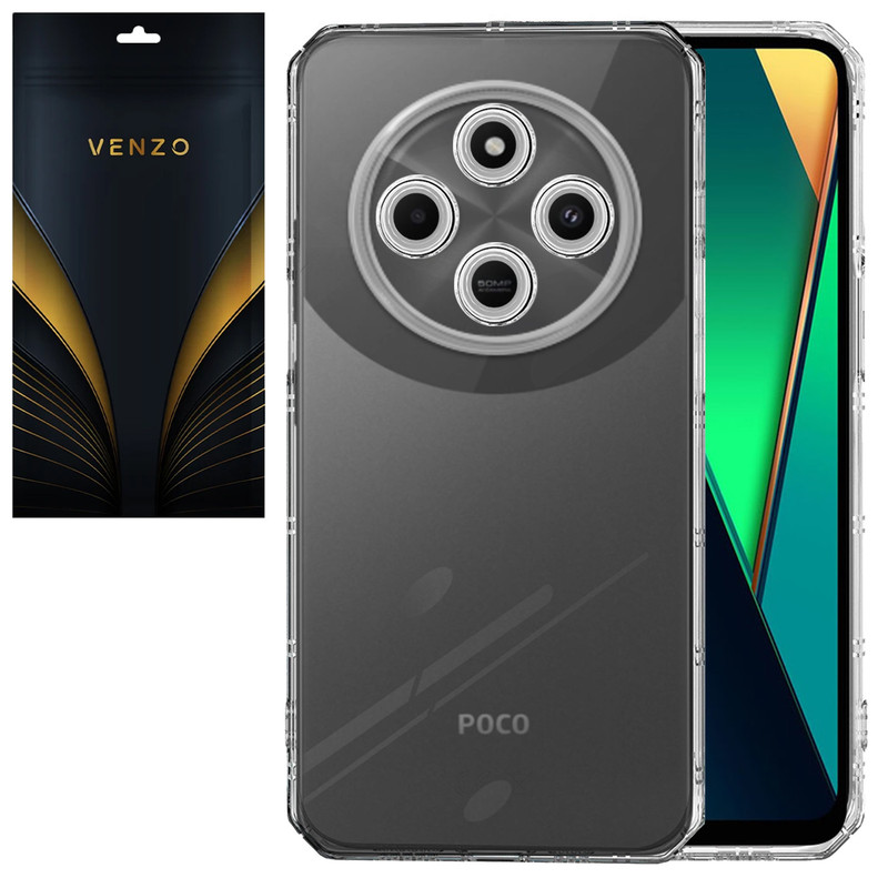 کاور ونزو مدل Crystal مناسب برای گوشی موبایل شیائومی Redmi 14C / Poco C75