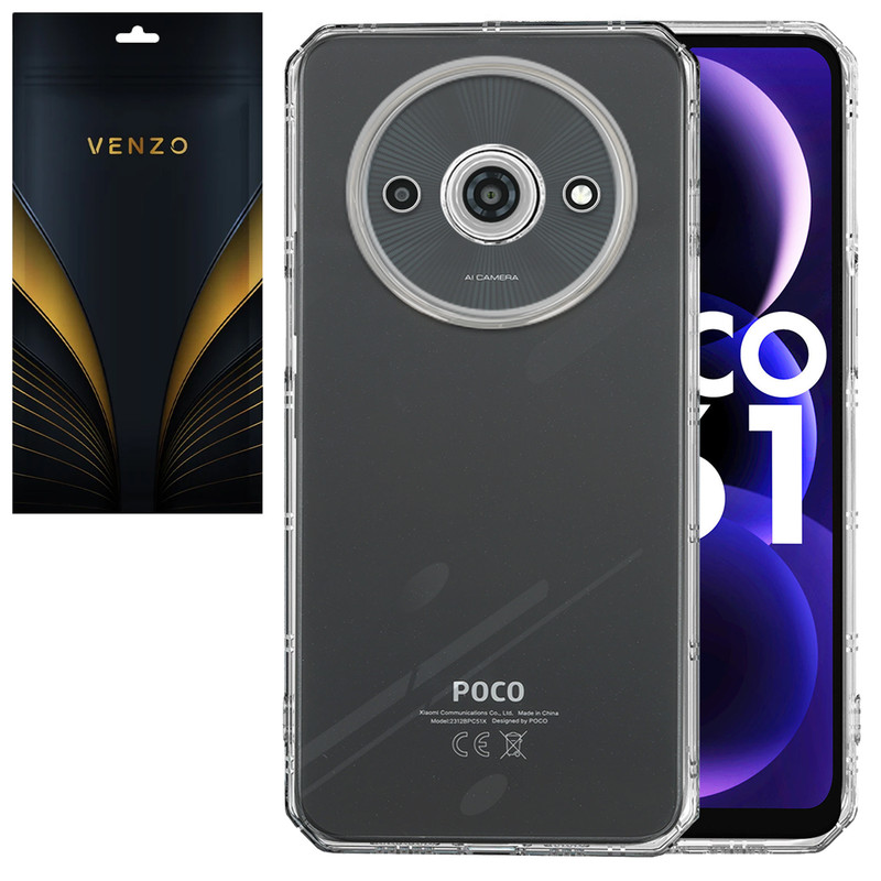 کاور ونزو مدل Crystal مناسب برای گوشی موبایل شیائومی Redmi A3 2024 / Poco C61